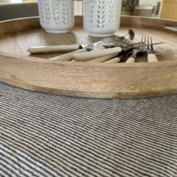 Nappe lin rayures Tennis
