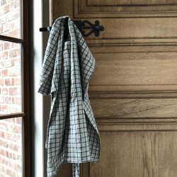 Tablier lin petits carreaux Small Checks