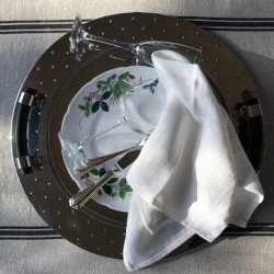 Serviette lin uni Napoli Vintage